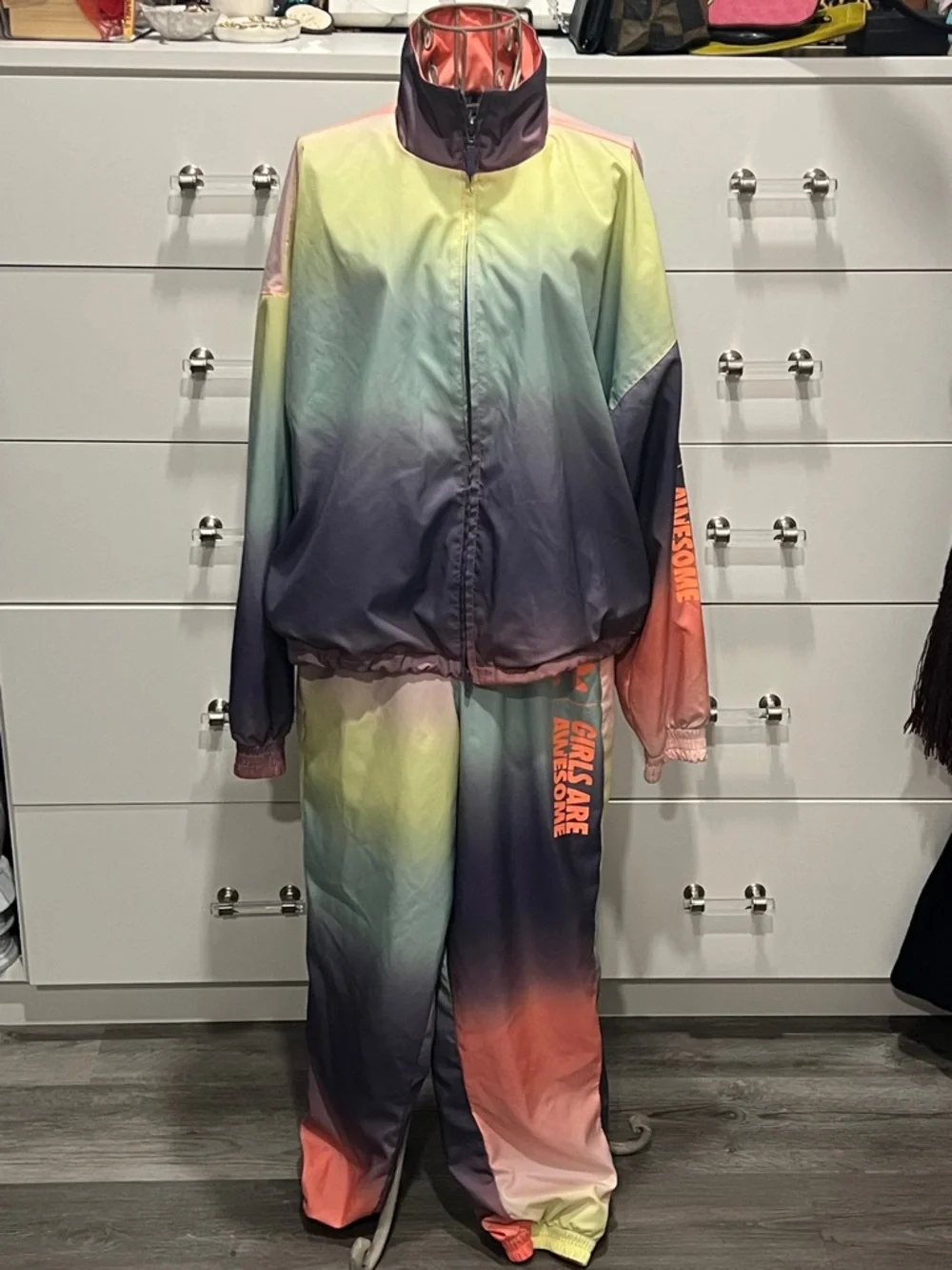 Adidas Originals Girls Are Awesome Tracksuit Jacket (size M) and Pants (size S)